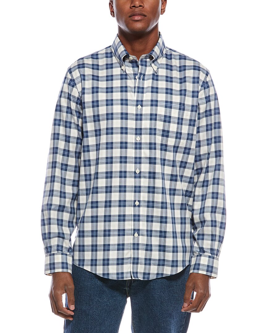 Brooks Brothers Men's Regular Fit Woven Shirt - Blue