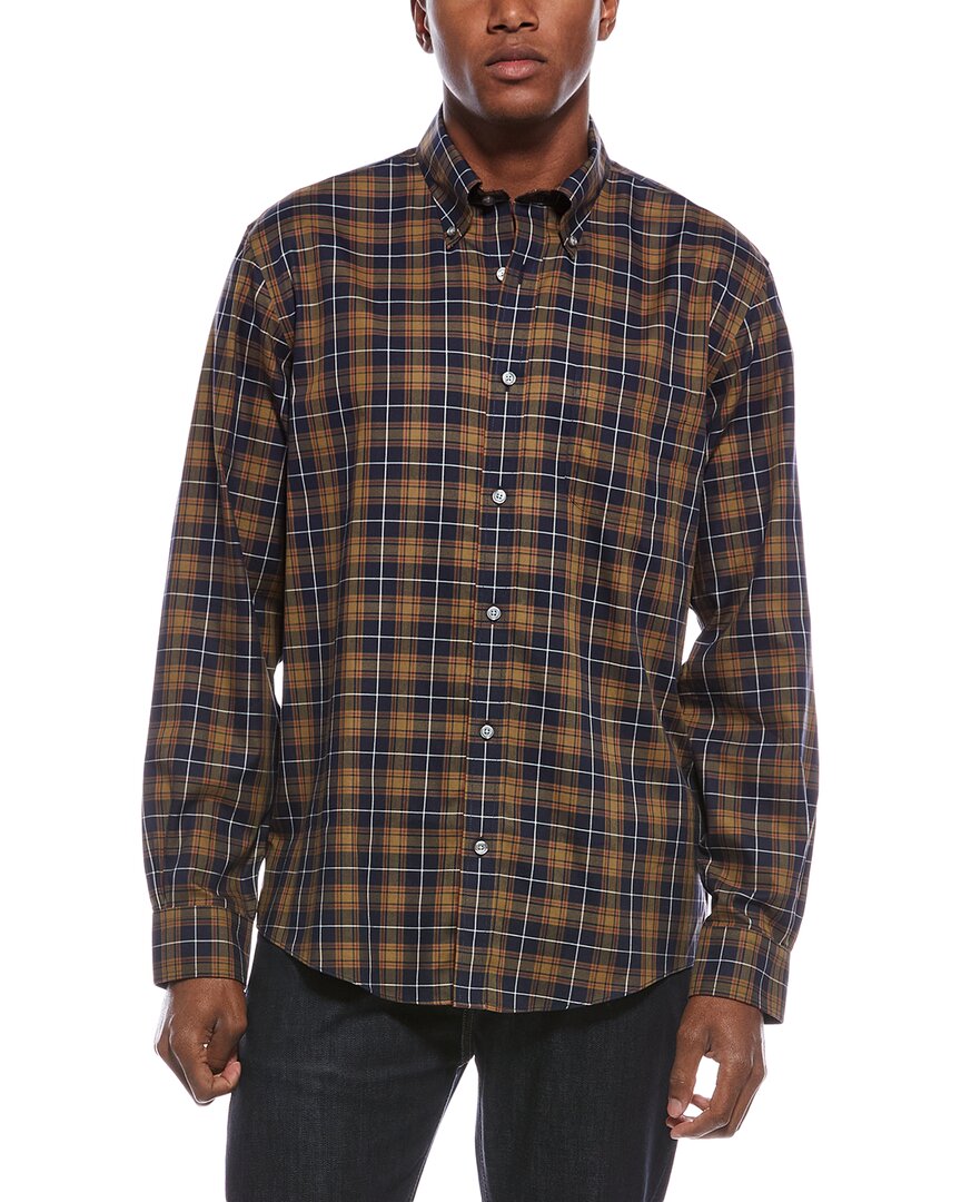 Brooks Brothers Men's Non-Iron Regular Fit Cotton Button-Down Shirt - Black