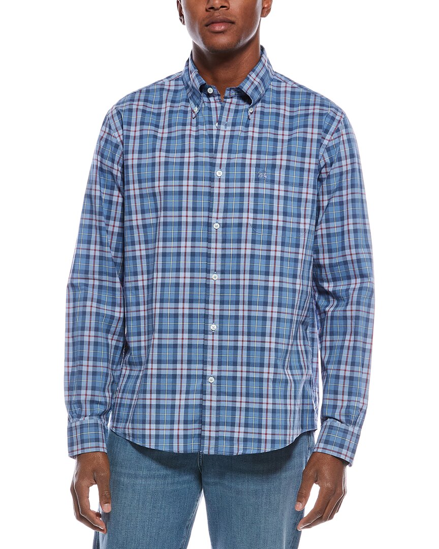 Brooks Brothers Men's Poplin Shirt - Blue