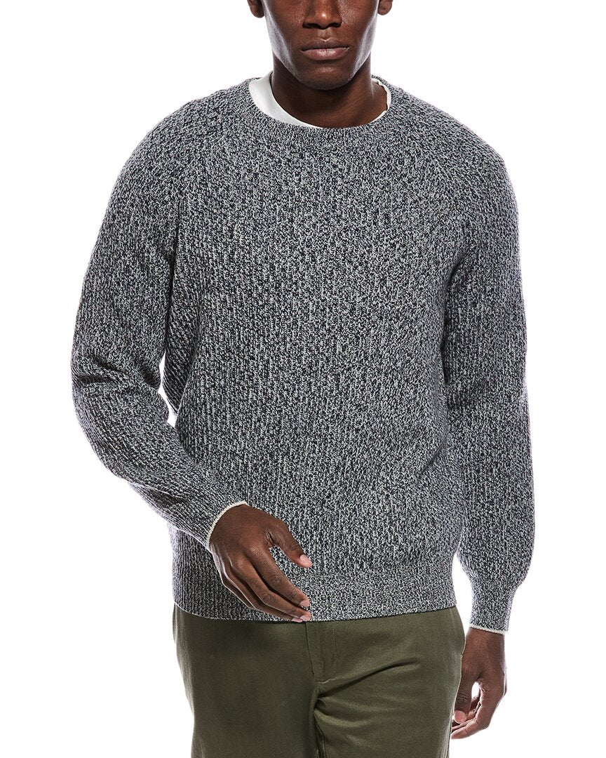Brunello Cucinelli Wool, Cashmere, & Silk-Blend Crewneck Sweater