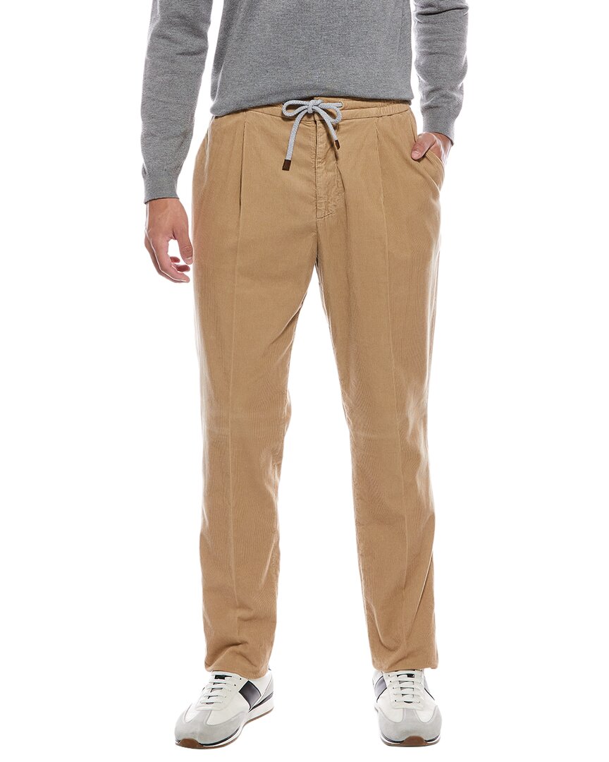 Brunello Cucinelli Pleated Leisure Fit Corduroy Pant – Bluefly