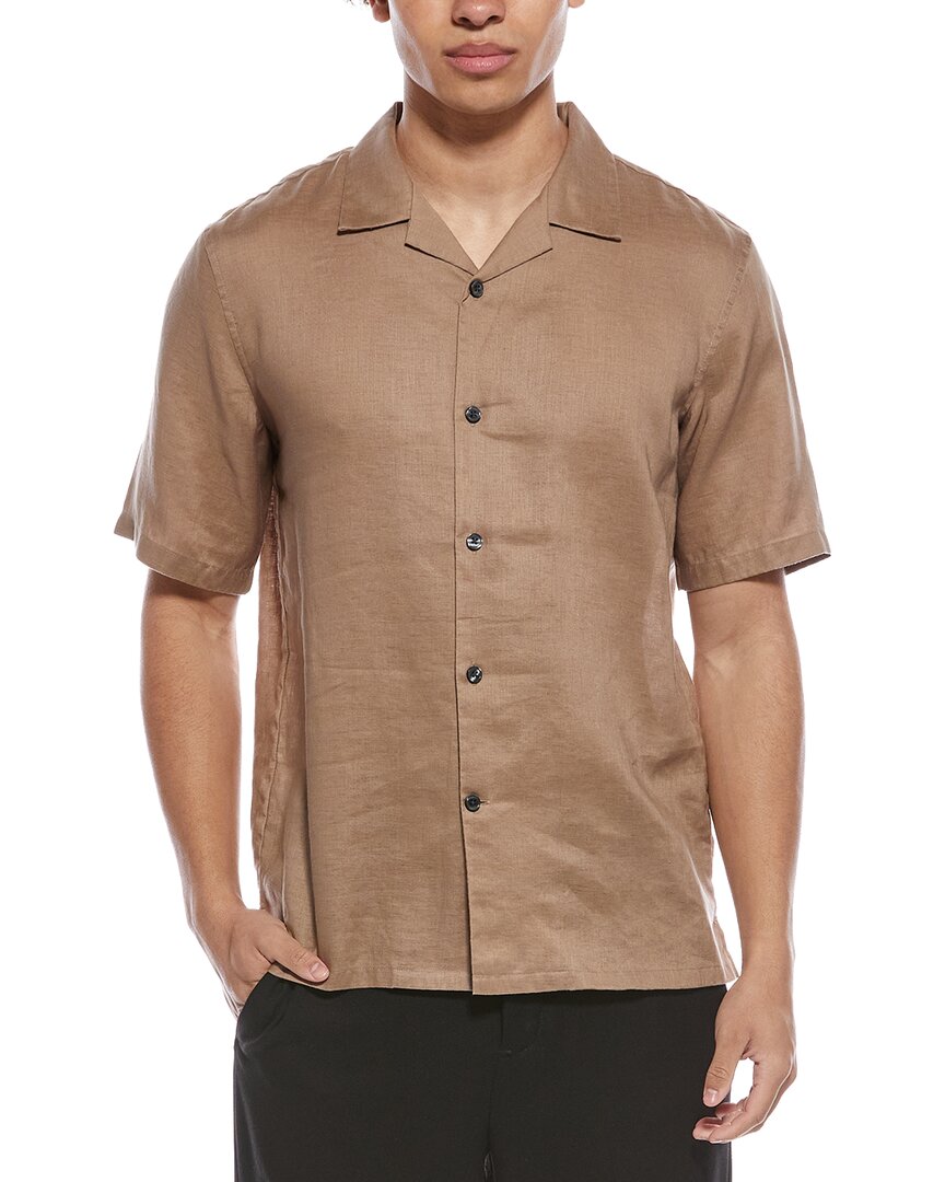 theory dress shirt Daze Precise Linen and adjustable cuffs Women's Tropical Floral Print Arms size:36/37 HS--620442305