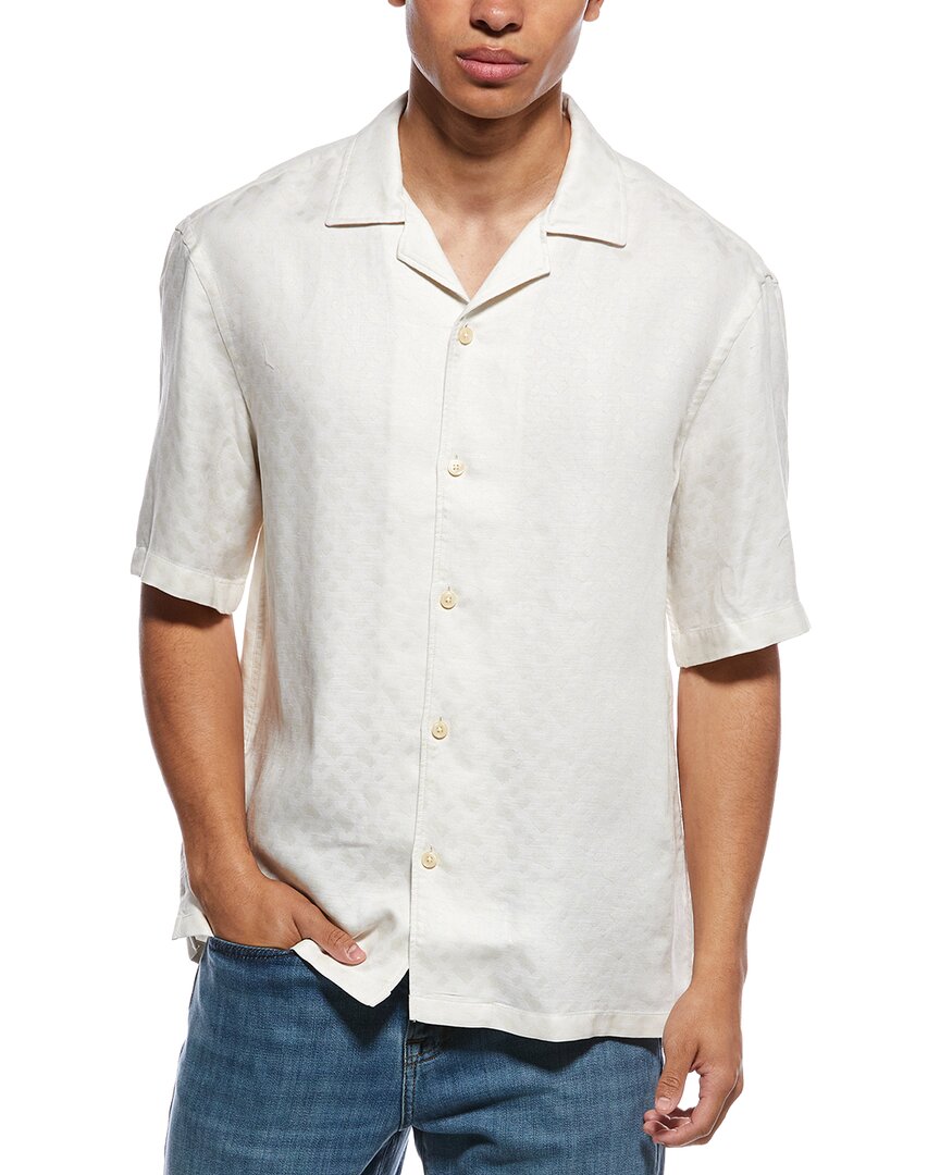 Boss C-Lars Short Sleeve Button Down Shirt | White | Size S