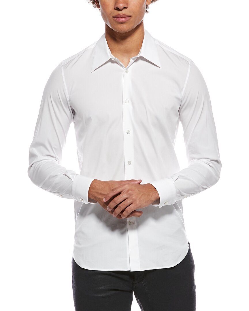 Alexander McQueen Classic Slim-Fit Dress Shirt 16 / White