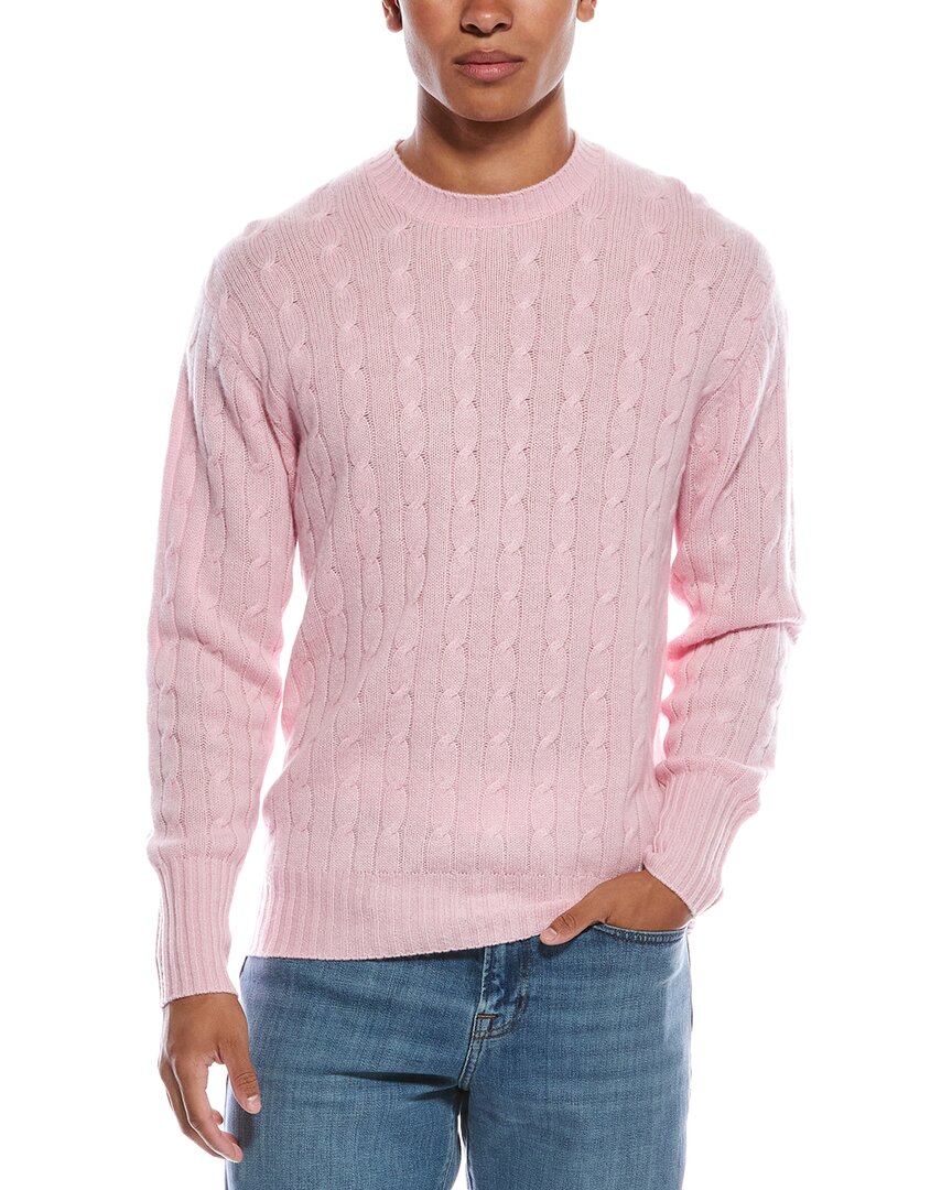 Thames Cable Cashmere Round Neck Sweater – Bluefly