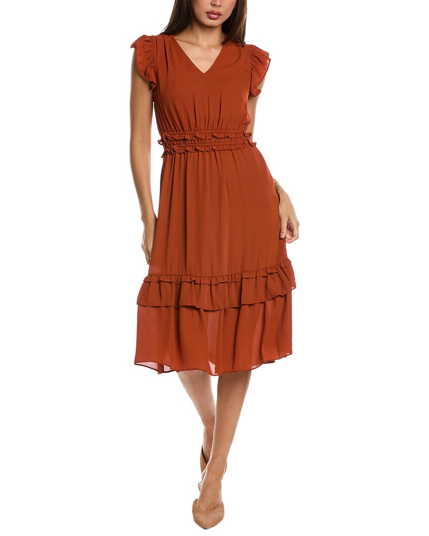 the nanette midi dress Nanette Nanette Lepore Ruffle Midi Dress