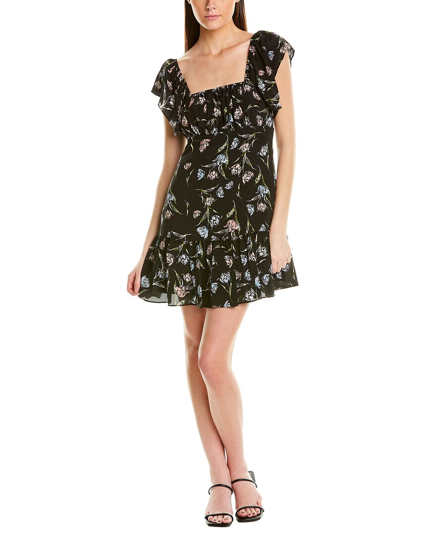 nicole miller silk dress Nicole Miller Tossed Tulip Ruffle Silk-Blend Mini Dress