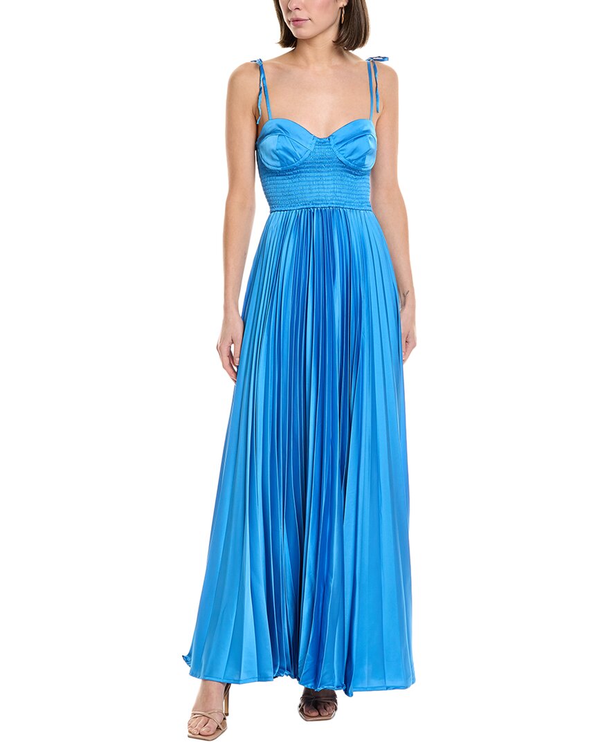 princess polly baby blue dress NicoBlu® Palmira Short Shift Dress in Robin Egg Blue and Gold Embellishment main image 0