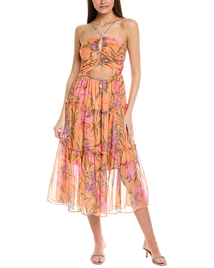 luxe maxi dress Jl Luxe Halter Maxi Dress, Orange / Regular 0 (XS)