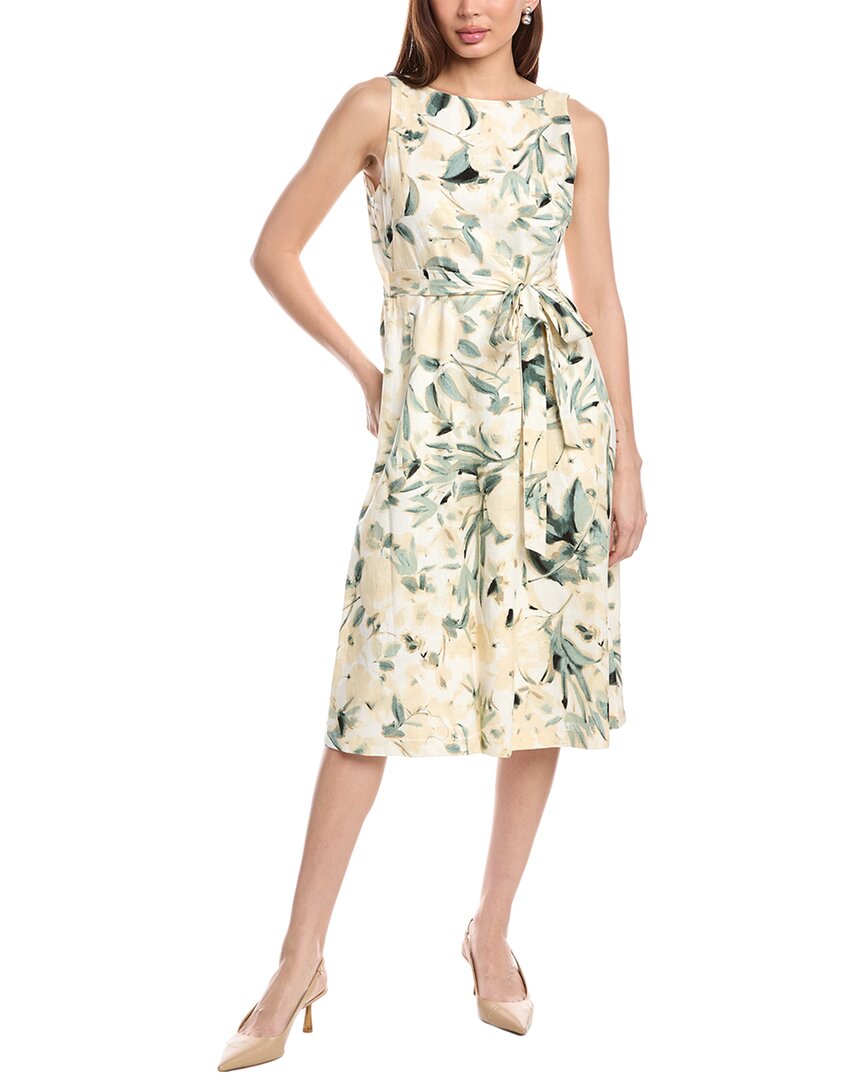 Anne Klein Fit & Flare Linen-Blend Midi Dress – Bluefly