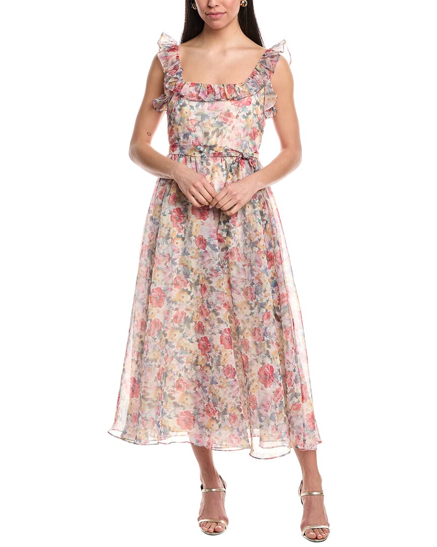 mikael aghal midi dress Mikael Aghal Midi Dress, Pink / 4