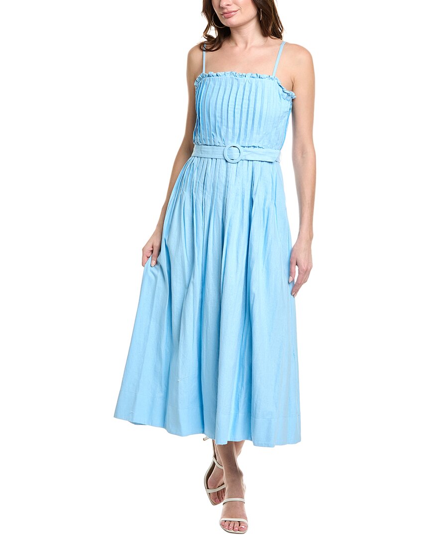 Taylor Linen-Blend Midi Dress – Bluefly