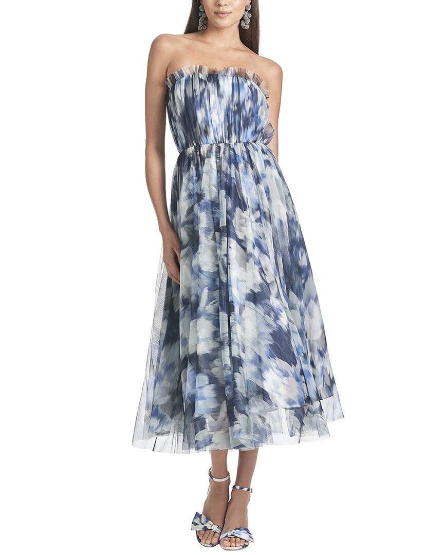 Sachin & Babi Marni Dress - Blue Ikat Floral - Size 0