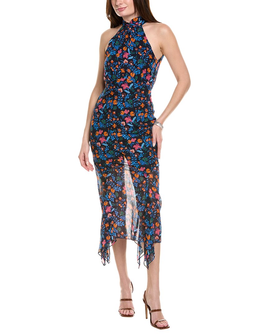 Saloni Georgette Silk Maxi Dress – Bluefly