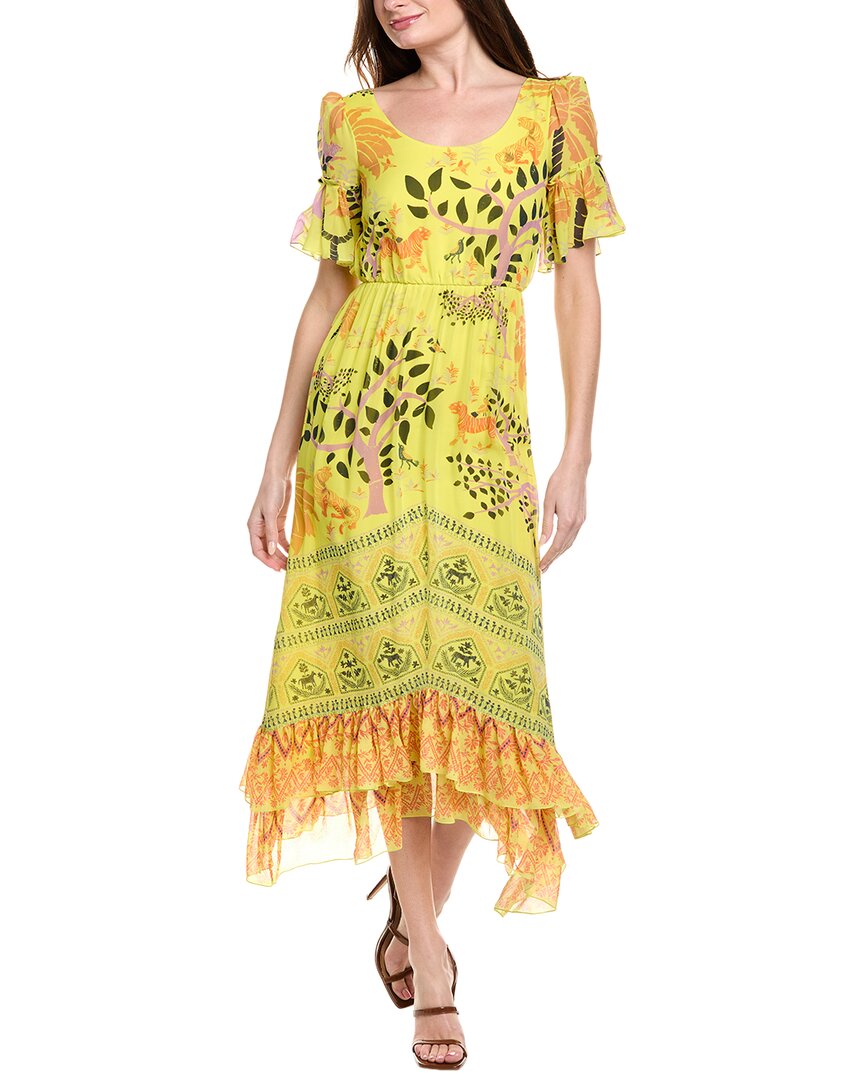 Saloni Silk Midi Dress