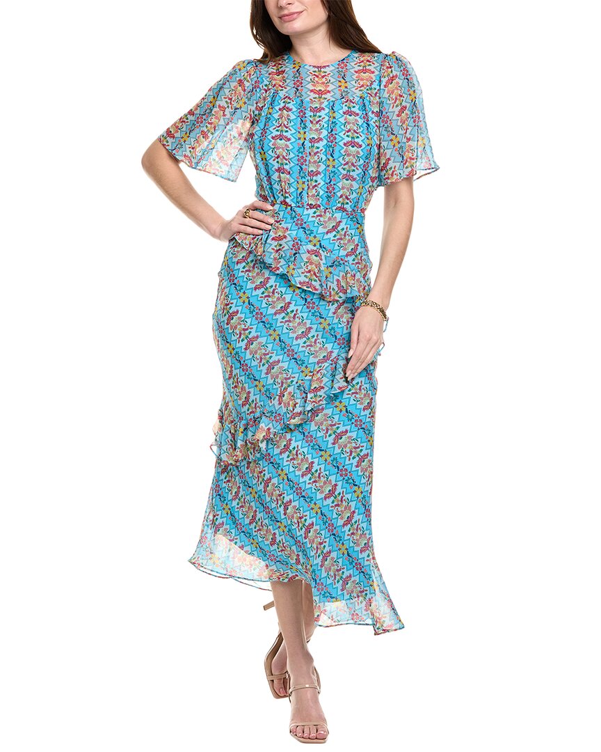 Saloni Georgette Silk Maxi Dress