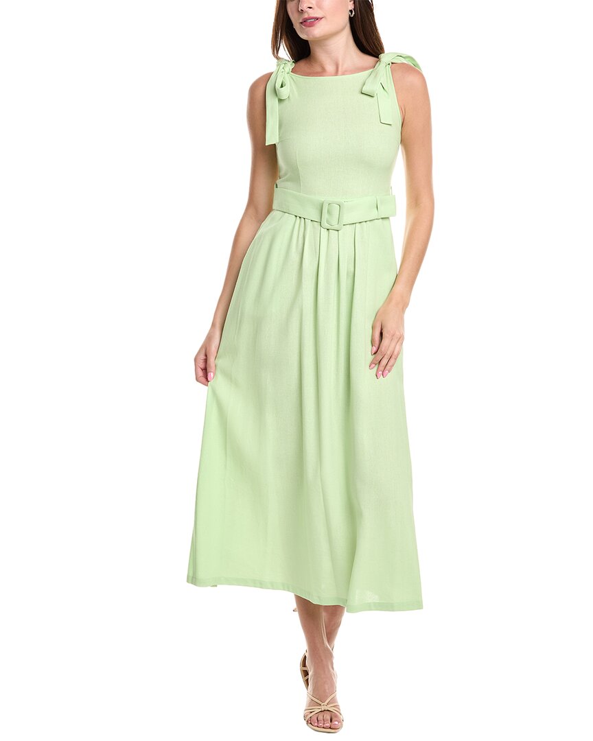 Bgl Linen-Blend Midi Dress