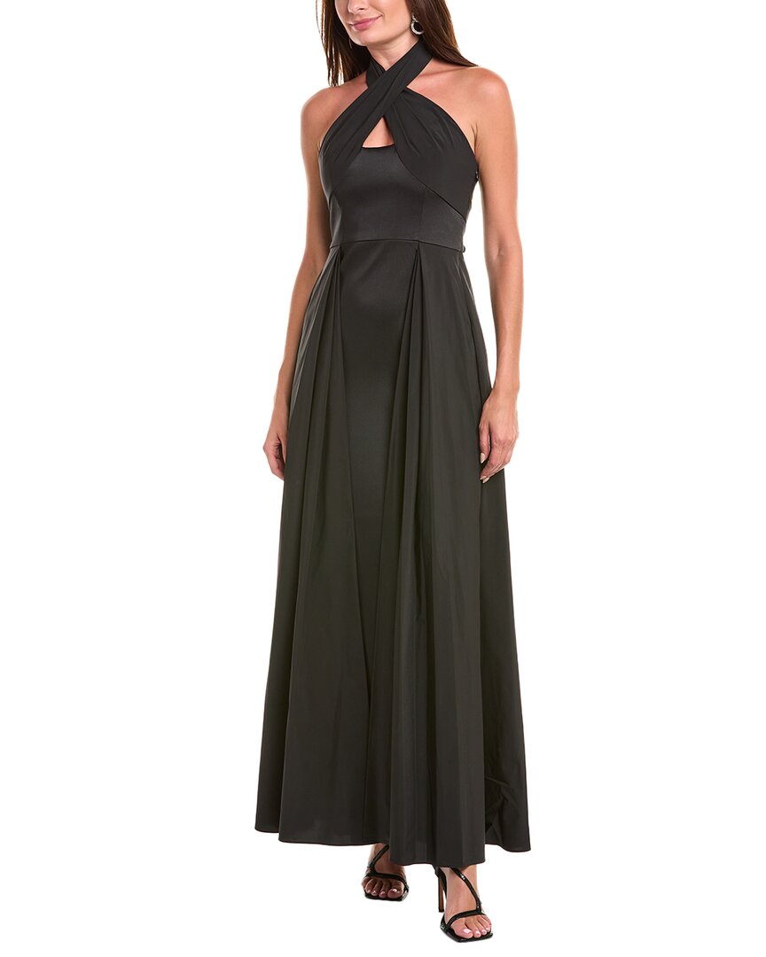 aidan mattox evening dresses Aidan by Aidan Mattox Womens Foiled Halter Evening Dress Bronze 6 main image 1