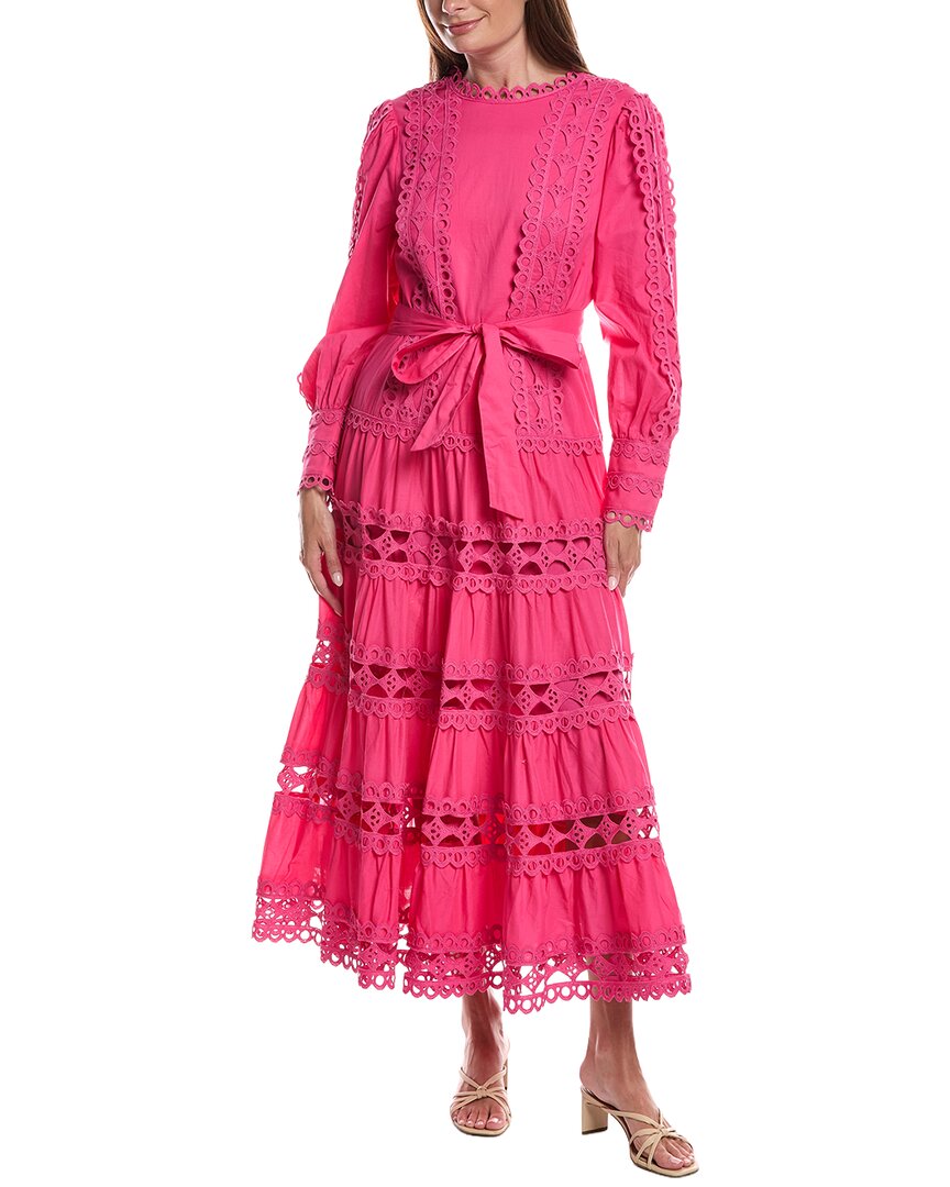 layered with love dress Embroidered Maxi Dress, Pink / Regular 0 (XS) EYWOL Purple Dress for W25DEEPERMARKDOWN Color:Nude Lining Polyester/Spandex