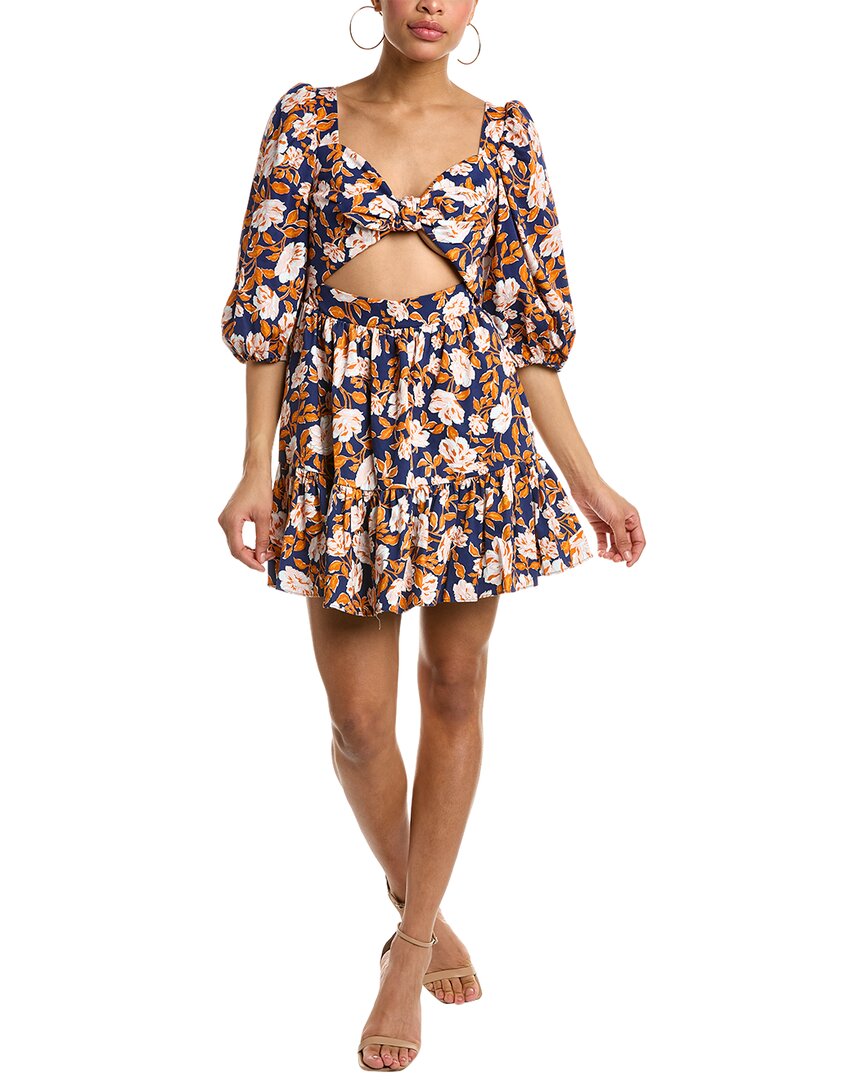 amur blue dress Amur Medina Mini Dress, Blue / 6