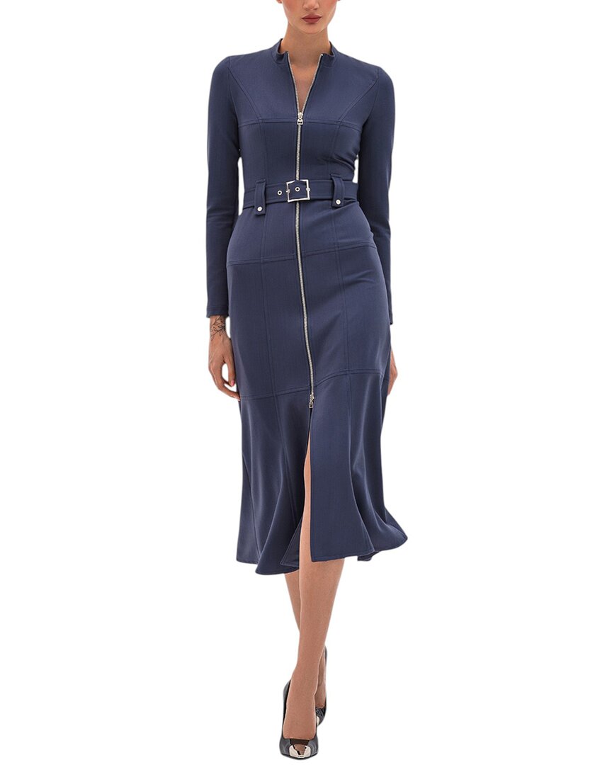 Bgl Women's Midi Dress - Blue - Casual dresses