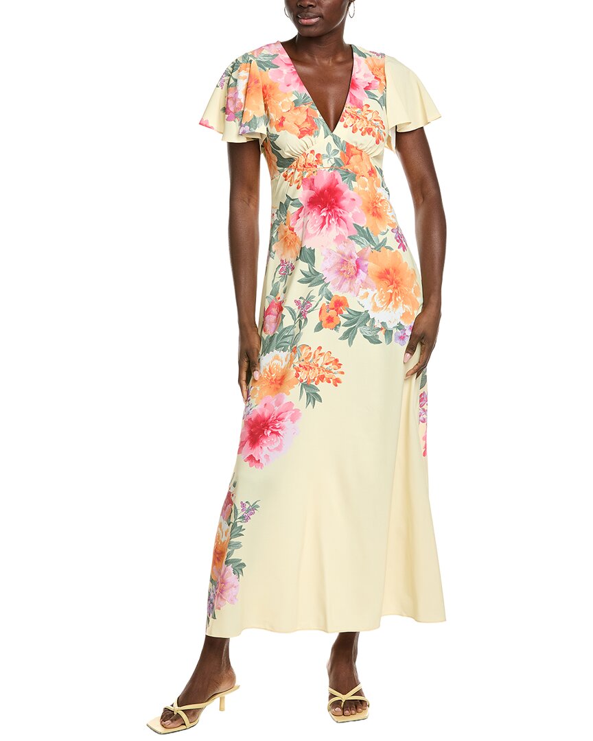 Maison Tara Satin Crepe Maxi Dress