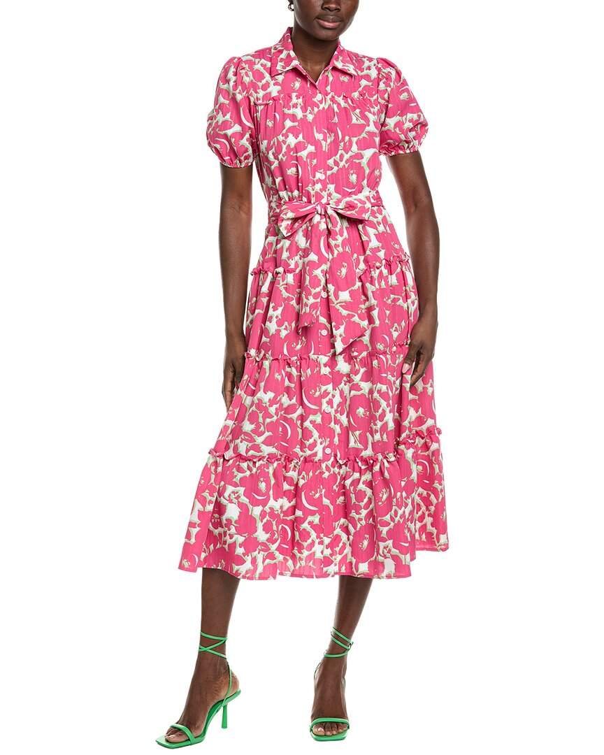 Maison Tara Crinkle Midi Dress