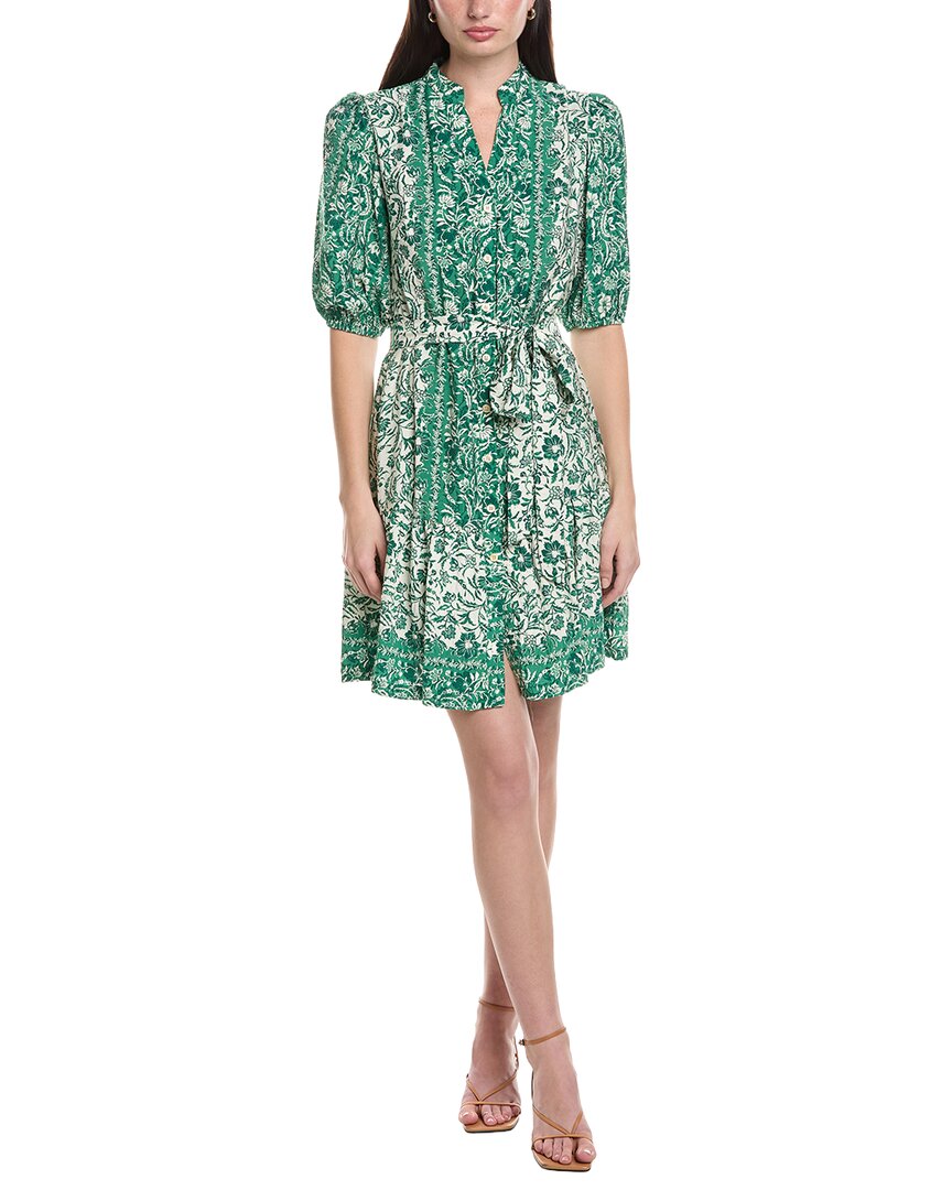 white christmas dresses Maison Tara Printed Marrakesh Short Sleeve Mini Dress – Bluefly