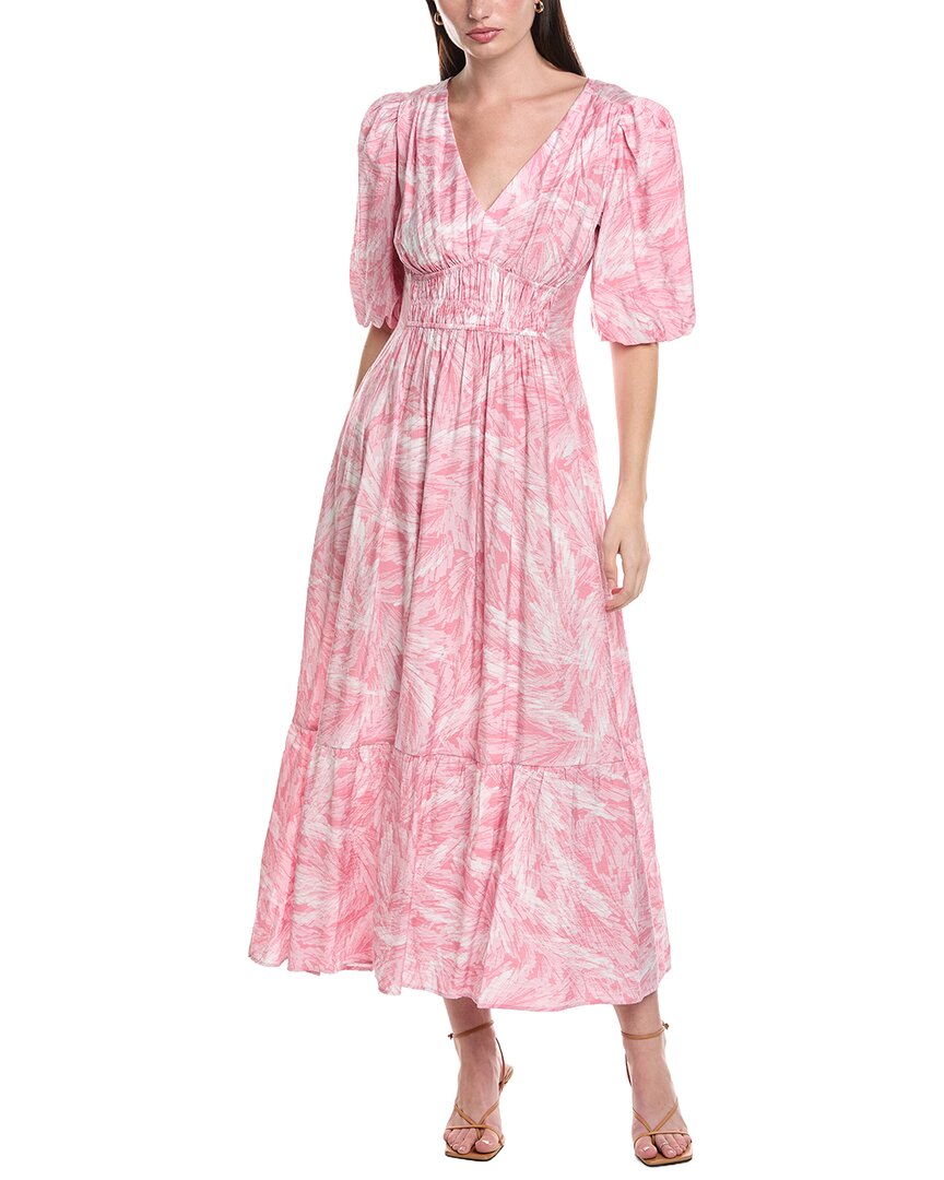 Maison Tara Printed Marrakesh Short Sleeve Midi Dress