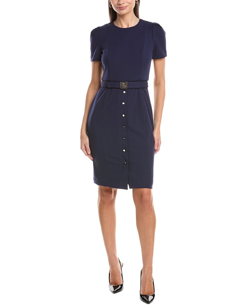 Anne Klein Box Pleat Sleeves Sheath Dress – Bluefly