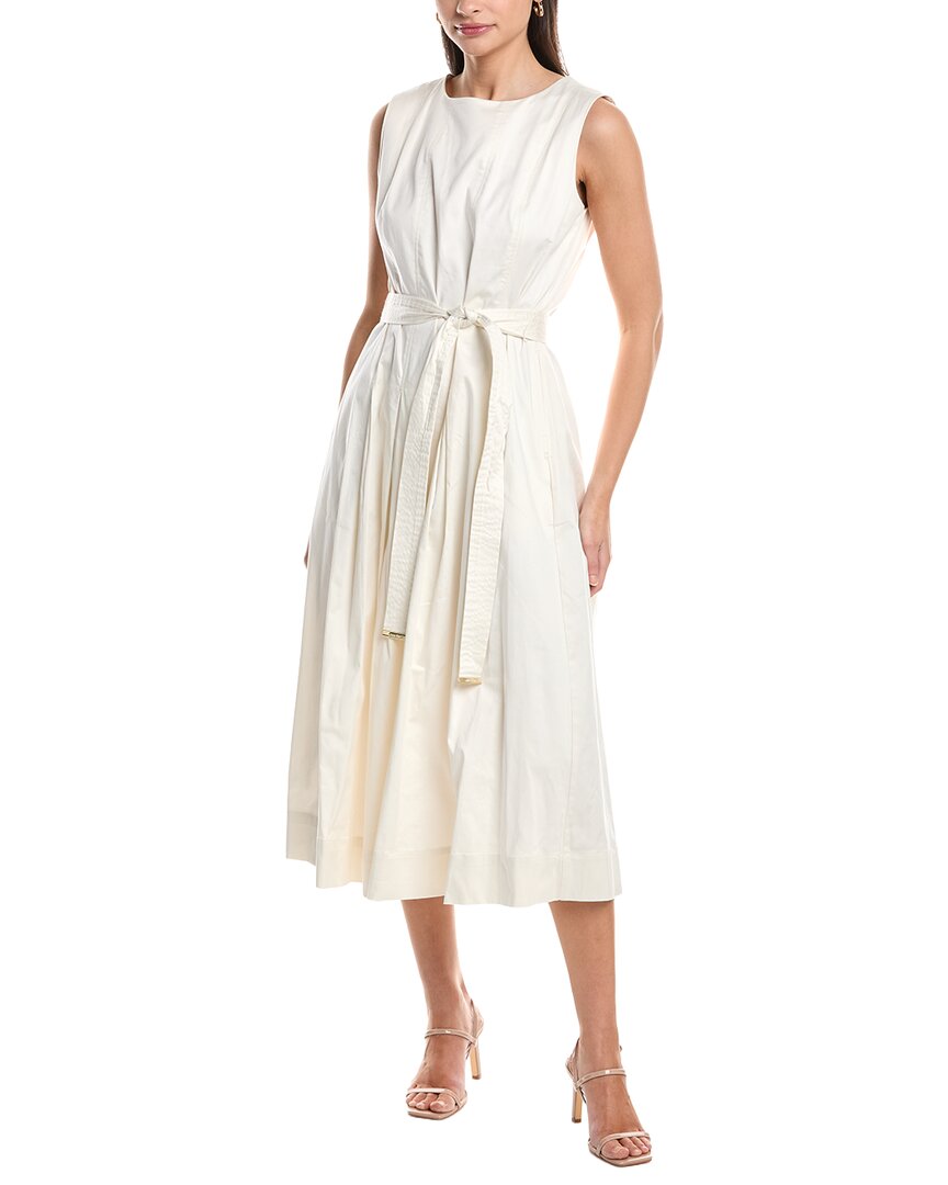 anne klein dress Paneled Bodice Jewel Neck Midi YGroup_southern-ireland-italian-performance-linen and perfectly placed Black White Plaid Strapless Color:Peri