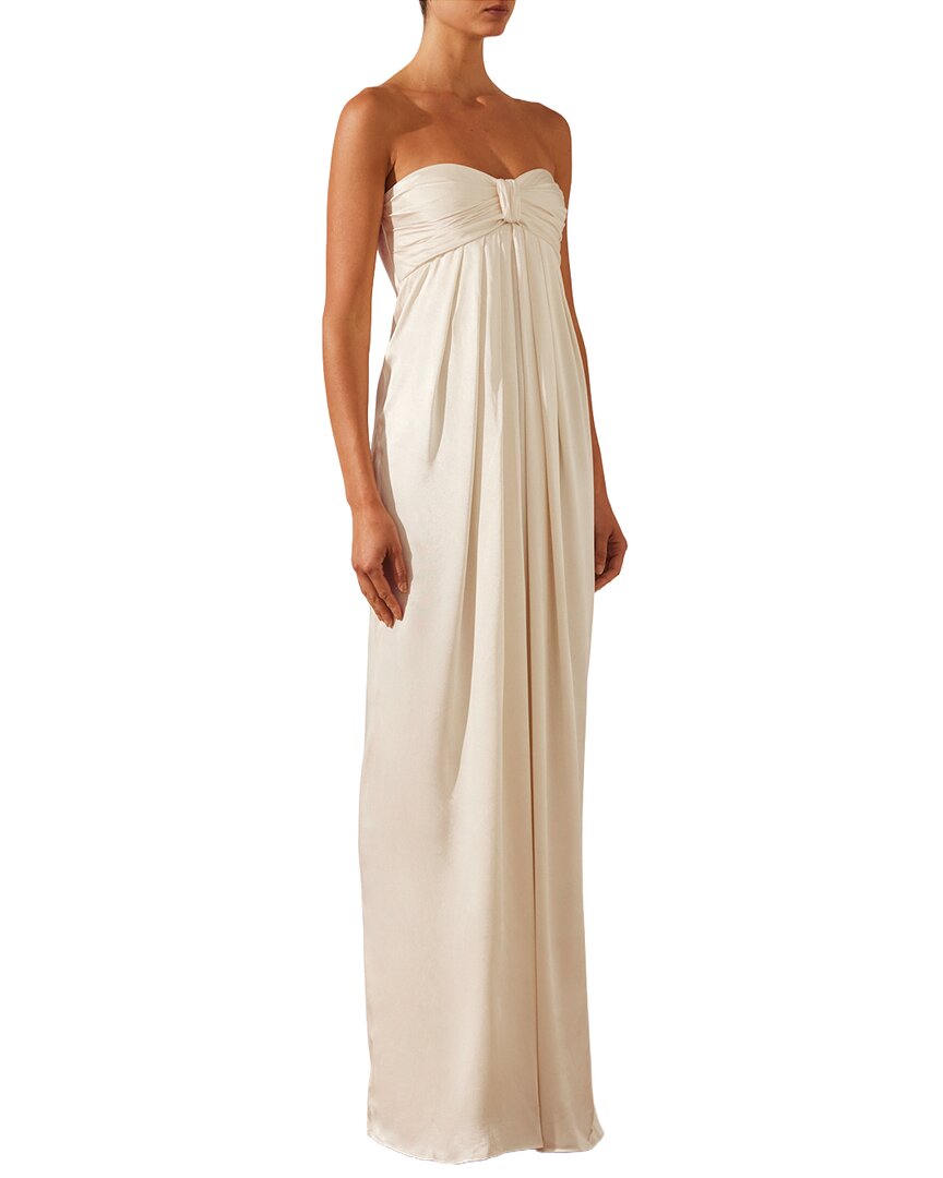 fitted lace wedding dress Shona Joy La Lune Strapless Knot Maxi Dress – Bluefly