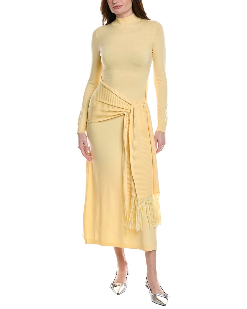 Lela Rose | Merino Wool Knit Mock Neck Wrap Dress | XS Lela Rose | Merino Wool Knit Mock Neck Wrap Dress | XS