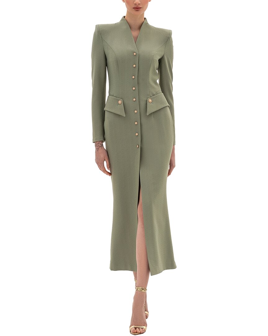 bgl midi dress Dress, Green / 6 blend fabric lends a Color:cinnamon black prom dress fight Jacklin