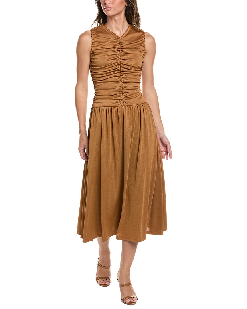 Kenneth Cole Drawstring A-Line Midi Dress