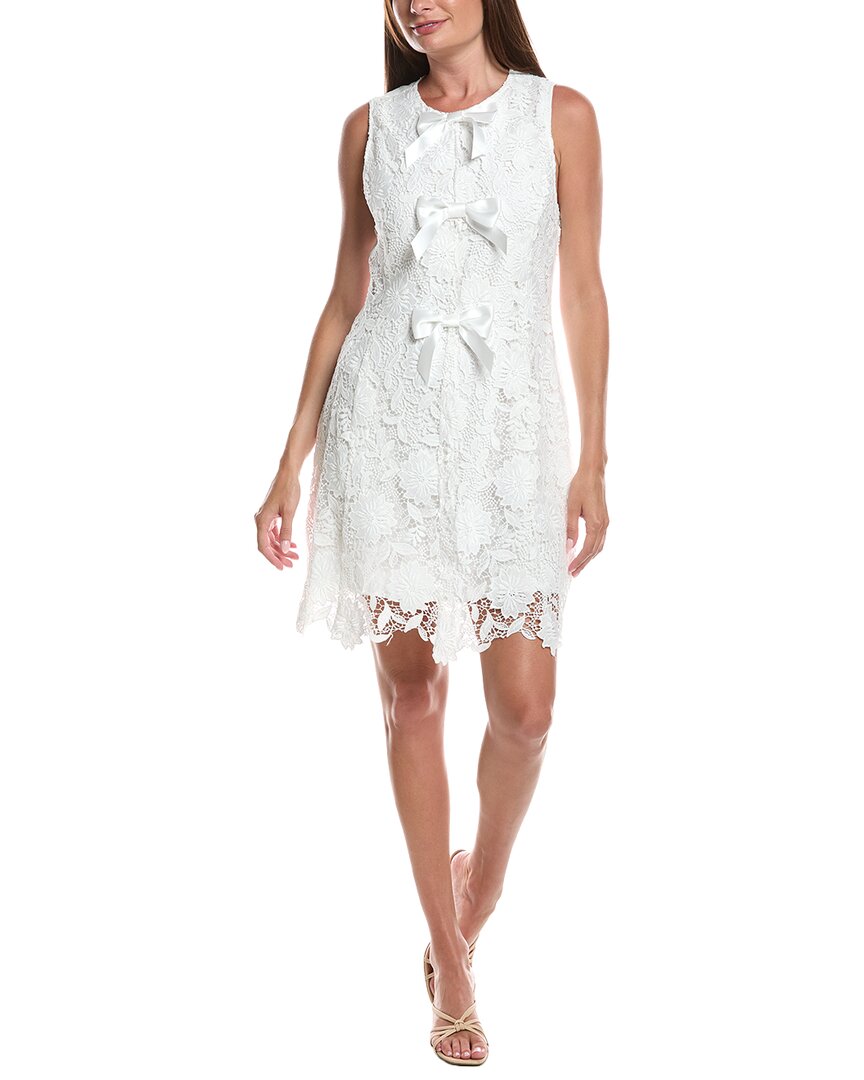 layered with love dress Lina Lace Mini Dress, White / Regular 8 (M) chic vibe that pairs Size:Kid's S Upcycled Products Calvin Klein Women's Long-Sleeve