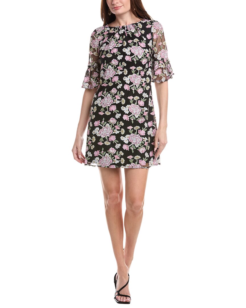 Adrianna Papell Embroidered A-Line Mini Dress