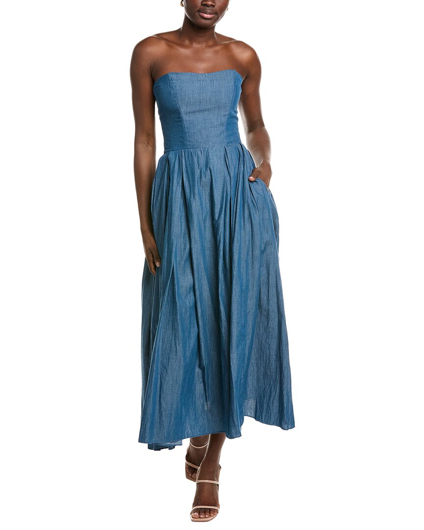 azeeza blue dress Ezra Midi Fashion