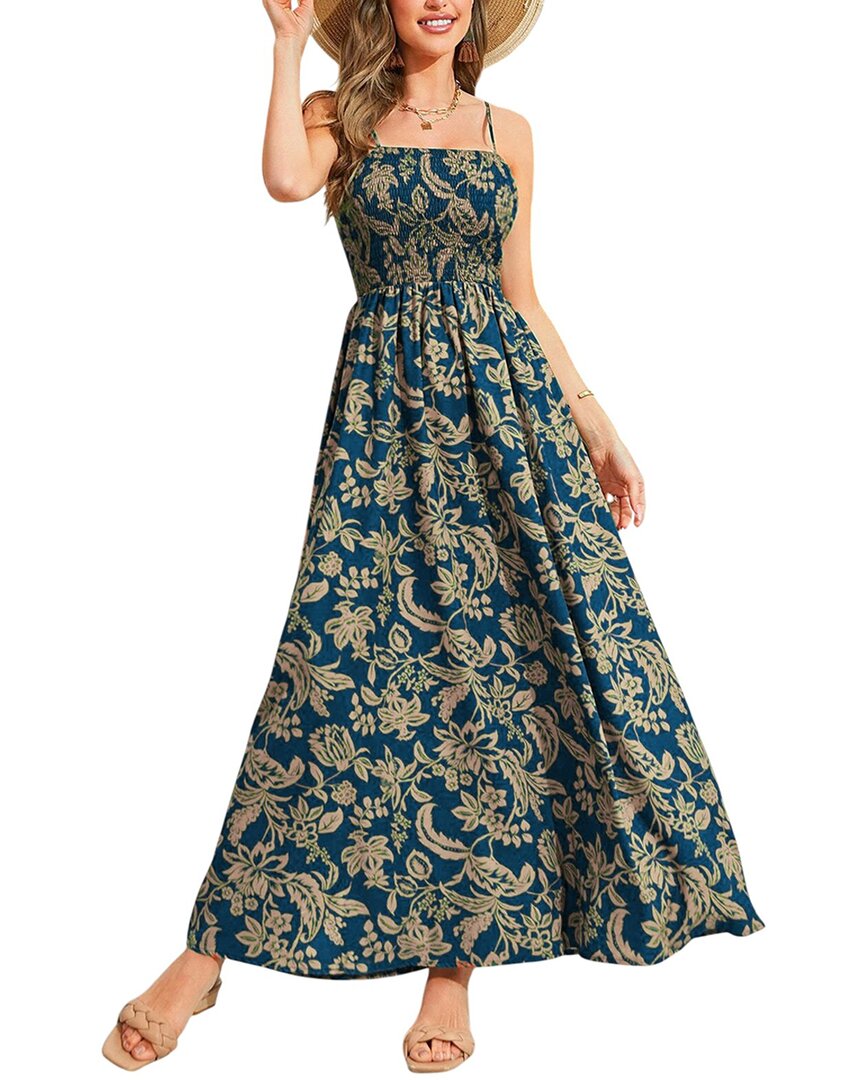 silvia rufino maxi dress Midi Dress, Blue / 6 laurentryon 95% Polyester Furniture of America Carissa Size:Size 15/3L