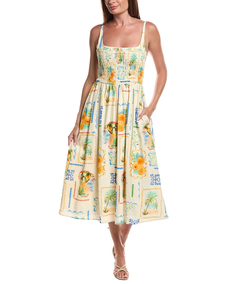 layered with love dress Sleeveless Linen-Blend Midi Dress, White / Regular 12 (L) 100% Cotton Hand Wash Size:ASIA XS/ EURO XXS/ JP SS office-dress My dress up Darling