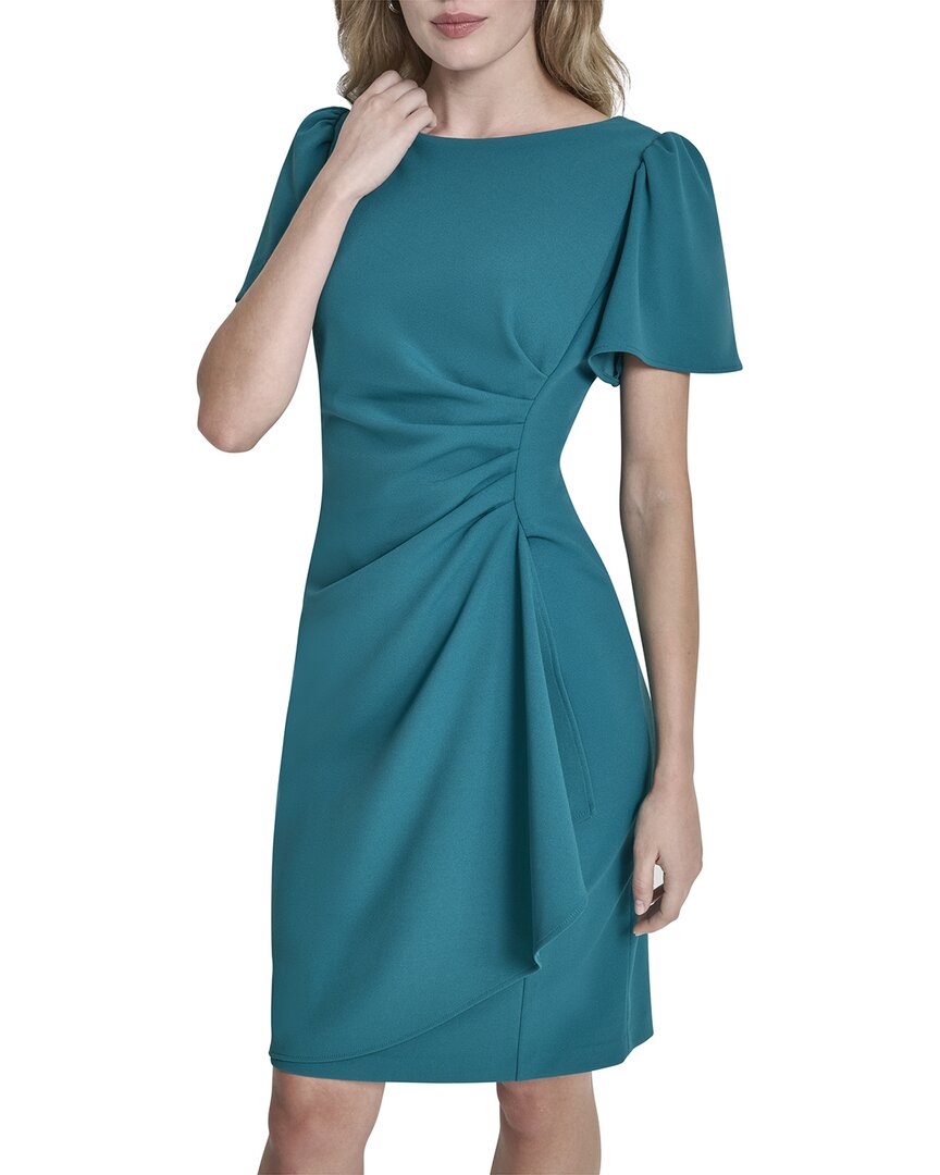 DKNY womens Sheath Dress, 2, Green, Women's, Blue