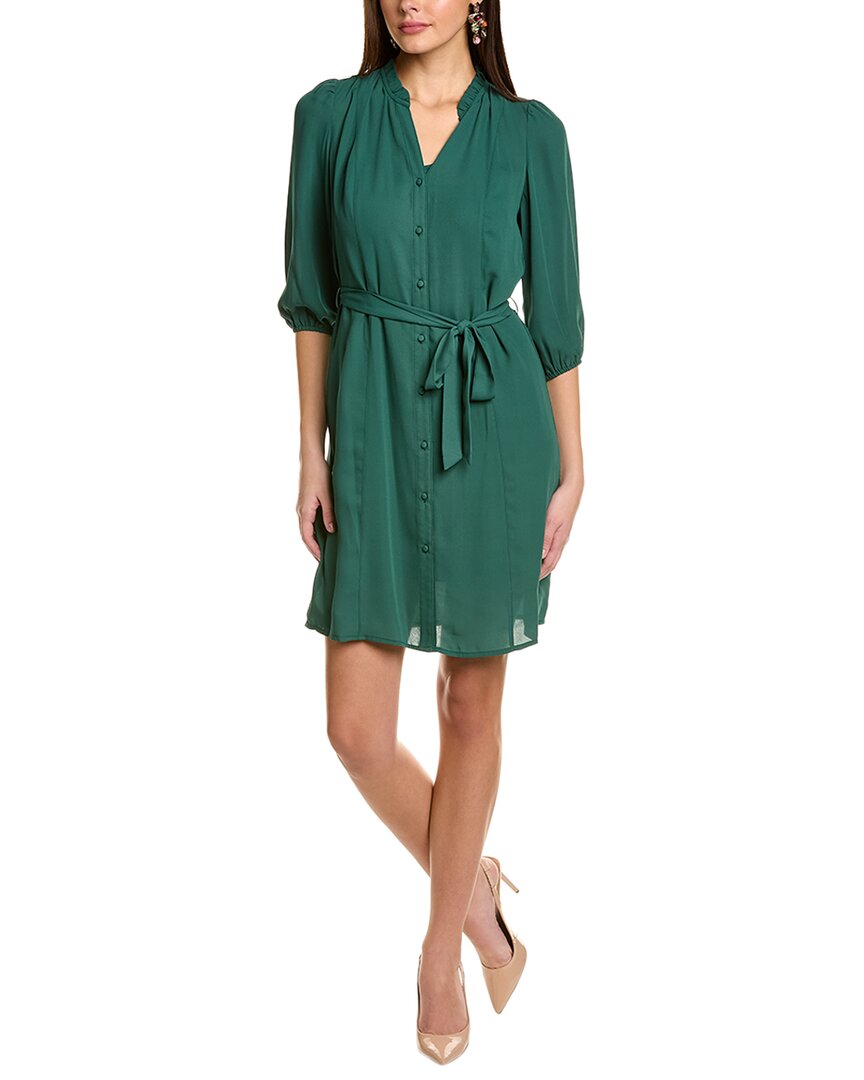 nanette lepore green dress Nanette Lepore Silk Green & Purple Floral