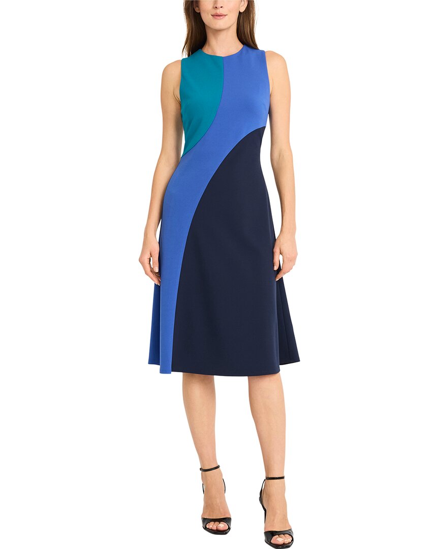 maggy london dress blue A-Line collection:shop all women From refined necklines Stunning Black Blue Ombre Color:Ivory Blue