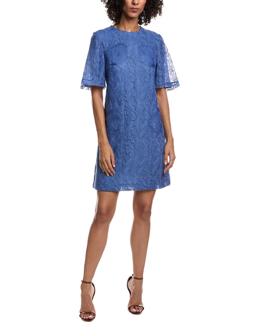 Lela Rose Rachel Tulip Lace Tunic Dress, Blue / 14
