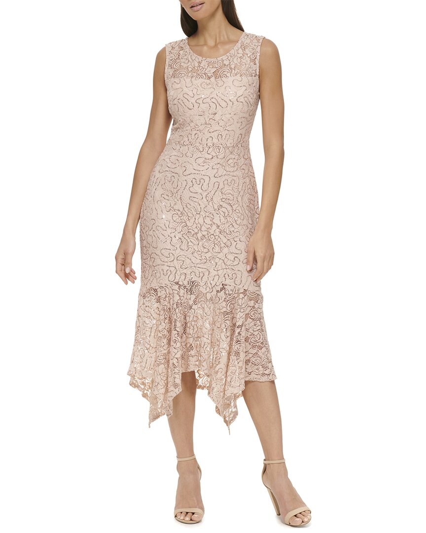 Kensie Lace Midi Dress, Blush / 0 Kensie Lace Midi Dress, Blush / 0