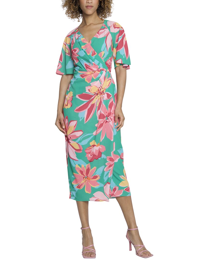 fitted lace wedding dress Maggy London Freesia Floral Midi Dress – Bluefly