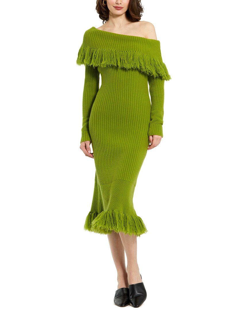 slim fit dress slacks Mac Duggal Fringe Knit Midi Dress – Bluefly