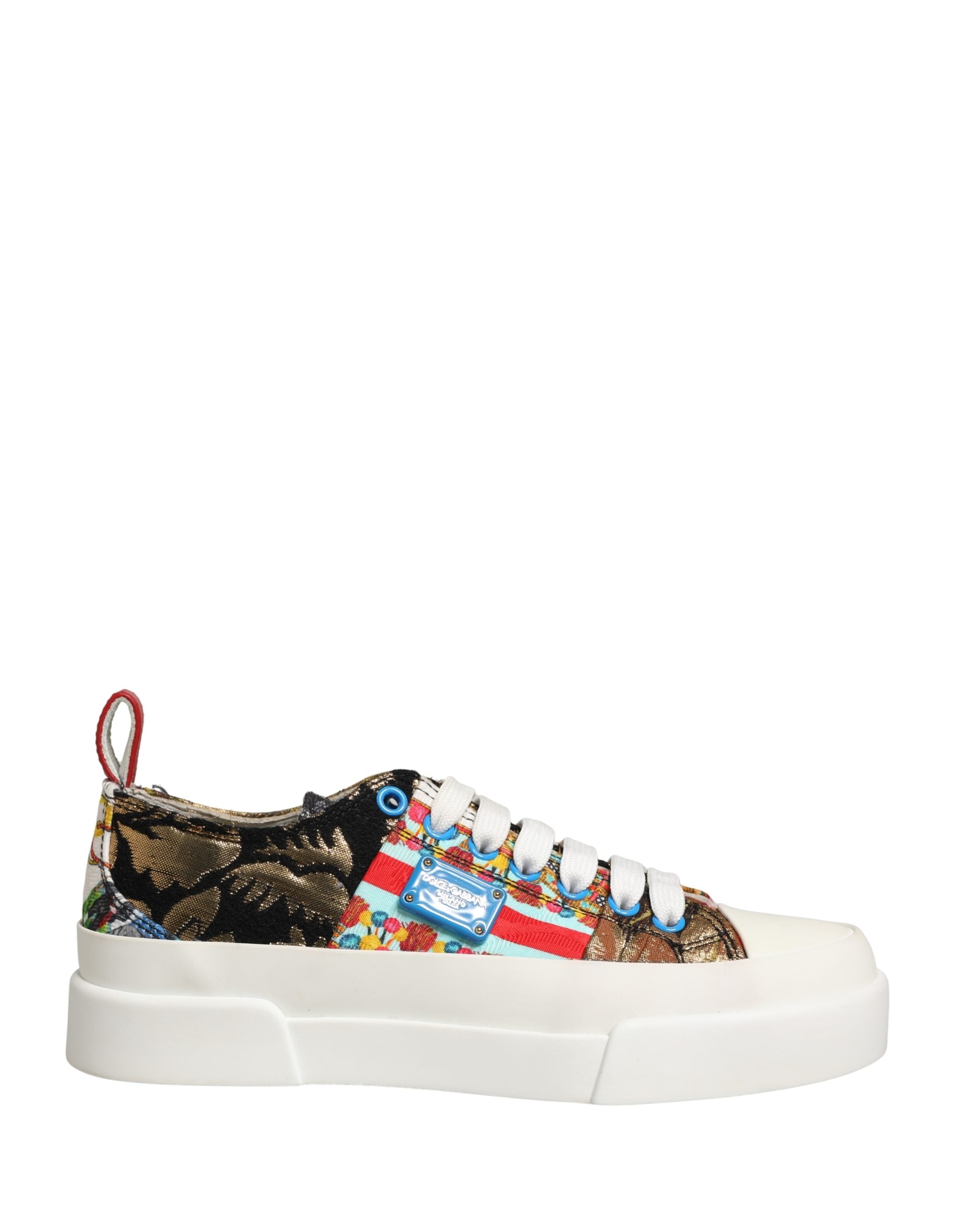 Dolce & Gabbana Multicolor Patchwork Low Top Sneakers Women's