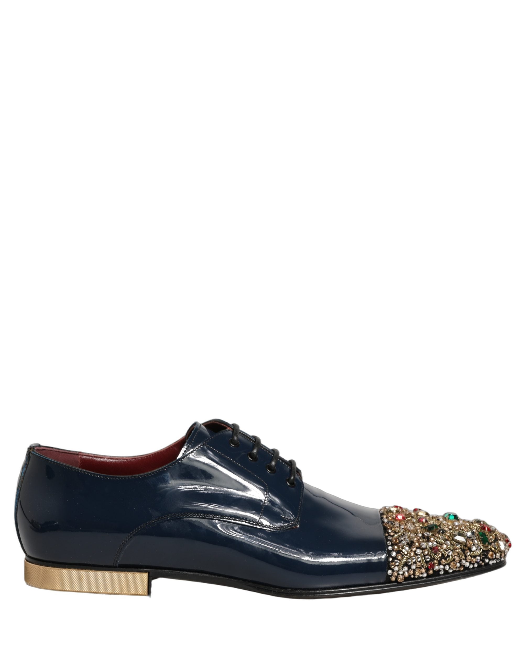 Dolce & Gabbana Blue Embellished Men Derby Dress Formal Men's Shoes – Bluefly