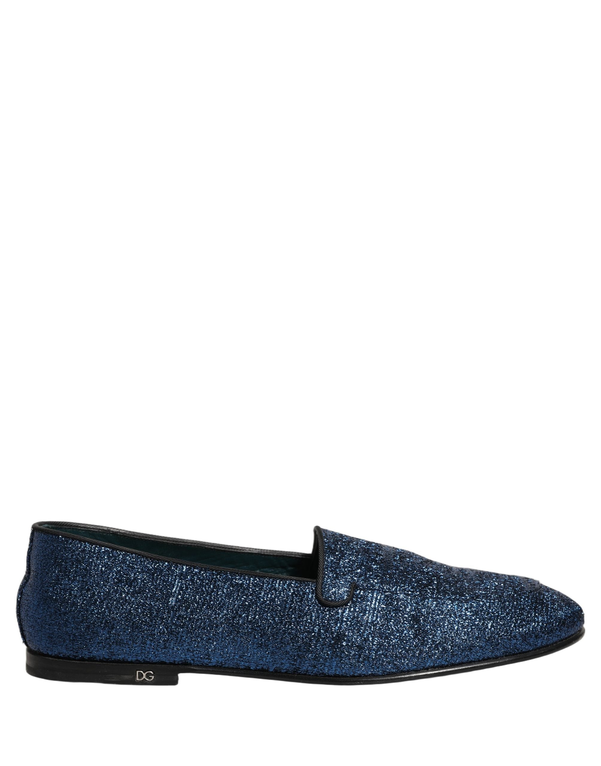Dolce & Gabbana Blue Glitter Lurex DG Logo Dress Loafers Men's Shoes Bluefly Dolce & Gabbana Blue Glitter Lurex DG Logo Dress Loafers Men's Shoes Bluefly
